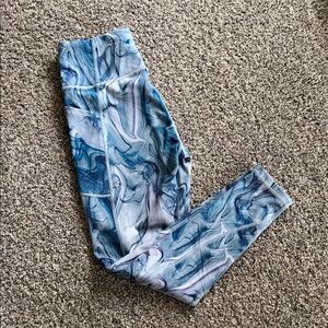 Victoria's Secret Blue Swirl Leggings